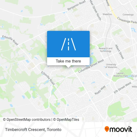 Timbercroft Crescent map