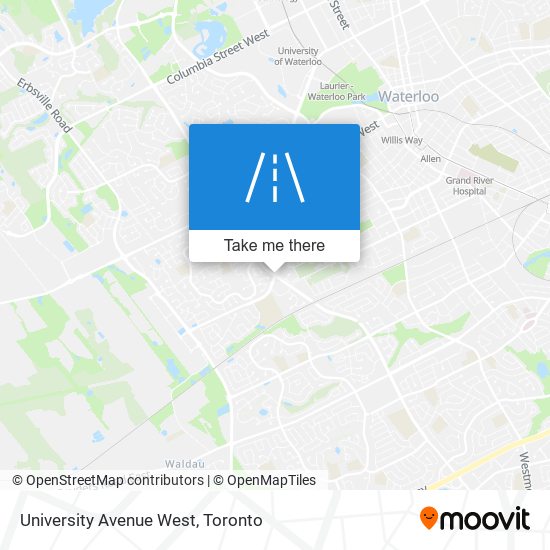 University Avenue West map