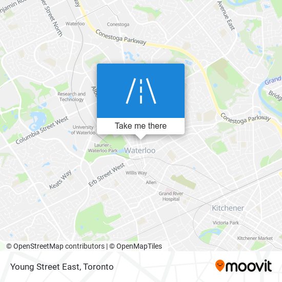 Young Street East map