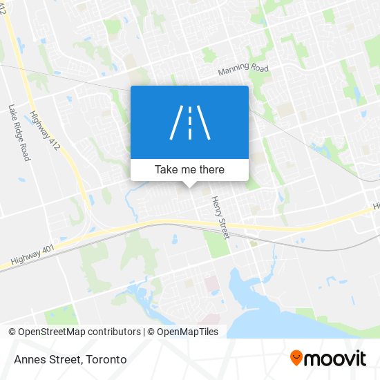 Annes Street map