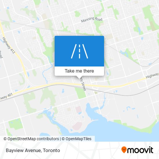 Bayview Avenue map