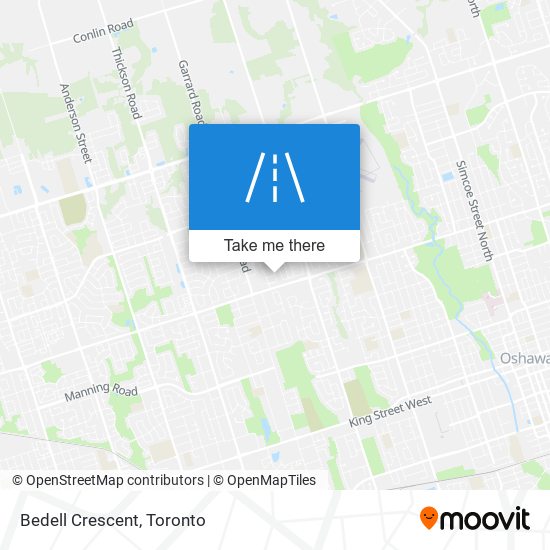 Bedell Crescent map