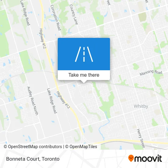 Bonneta Court map