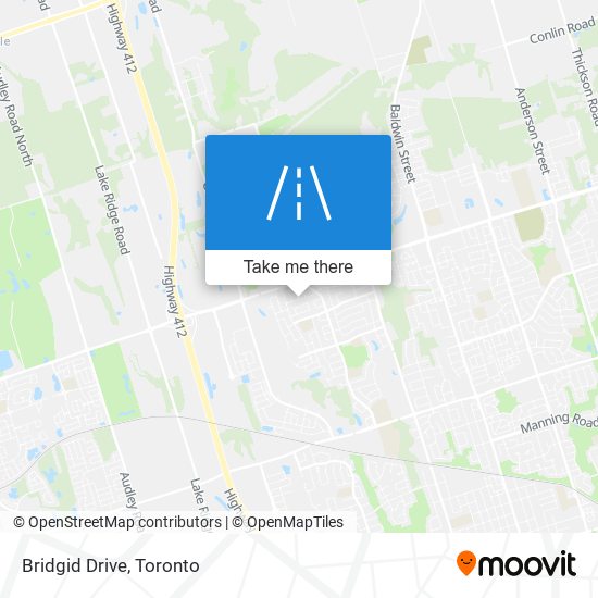 Bridgid Drive map