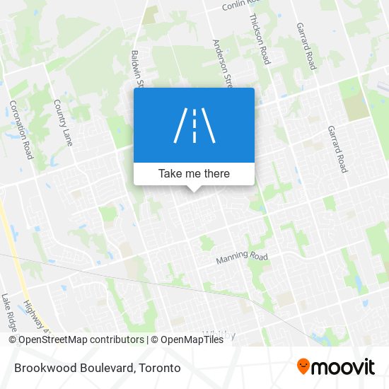 Brookwood Boulevard map