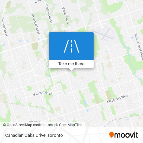 Canadian Oaks Drive map
