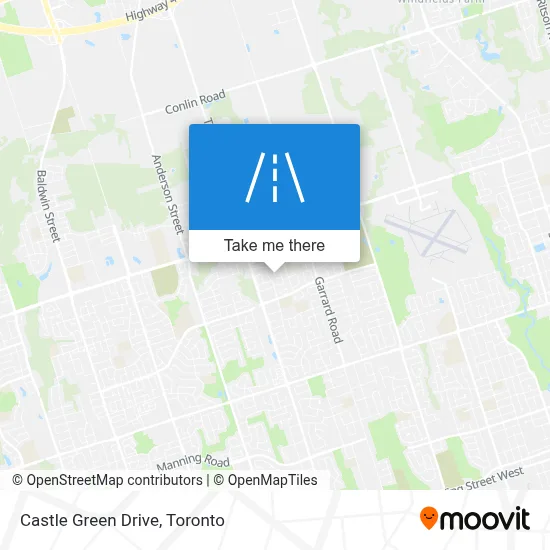 Castle Green Drive map