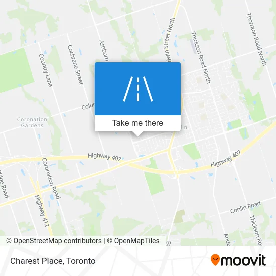 Charest Place map