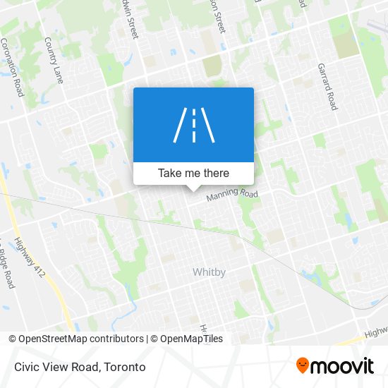 Civic View Road map