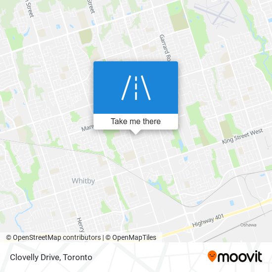 Clovelly Drive map