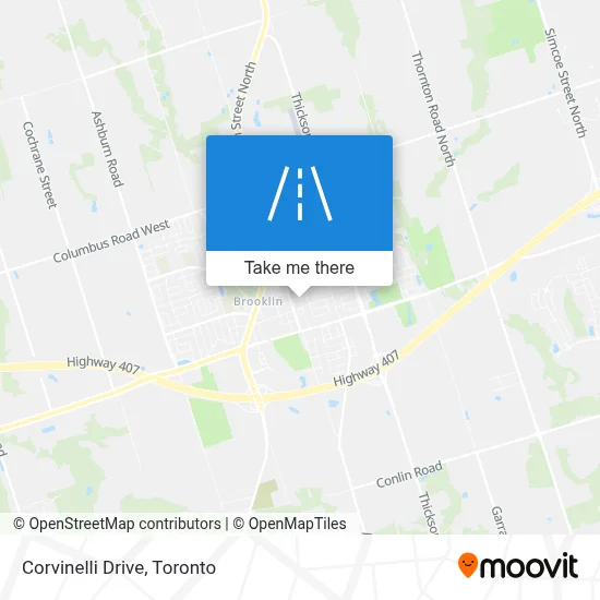 Corvinelli Drive map