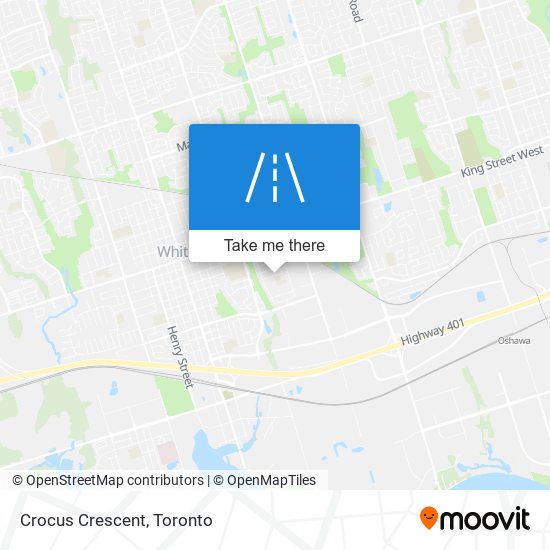 Crocus Crescent map