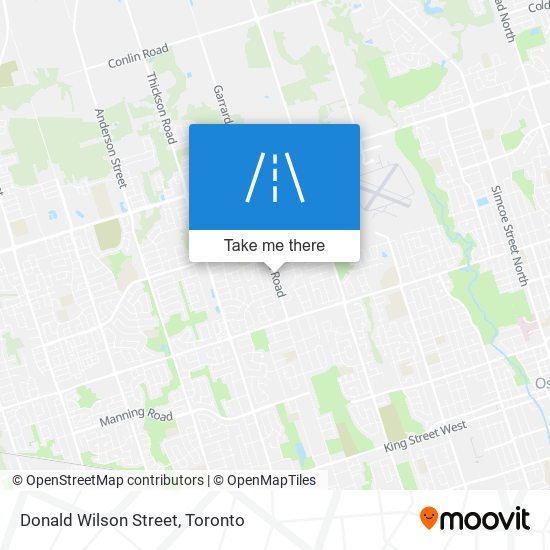 Donald Wilson Street map