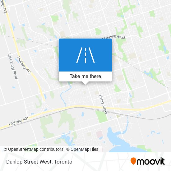 Dunlop Street West map