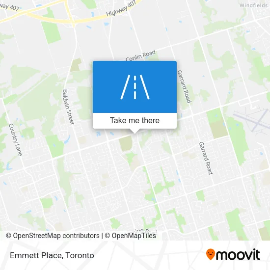 Emmett Place map