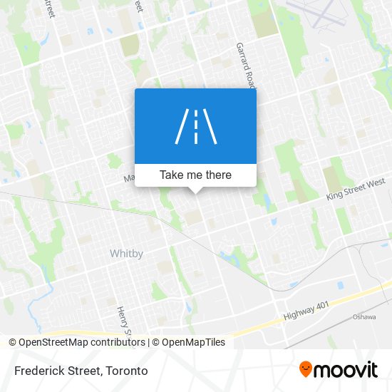 Frederick Street map