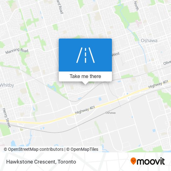 Hawkstone Crescent map