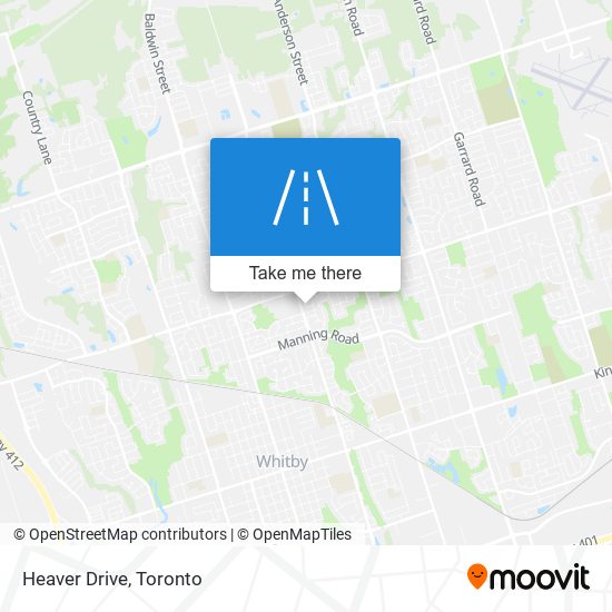 Heaver Drive map