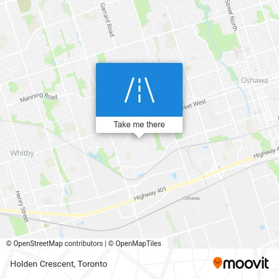 Holden Crescent map