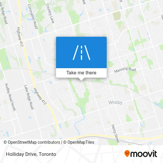 Holliday Drive map