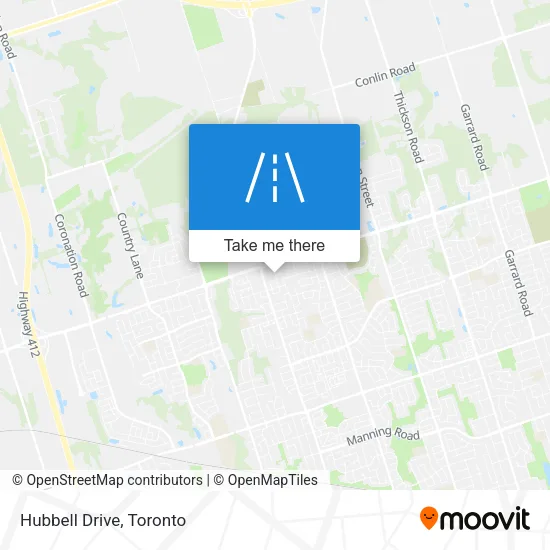 Hubbell Drive map