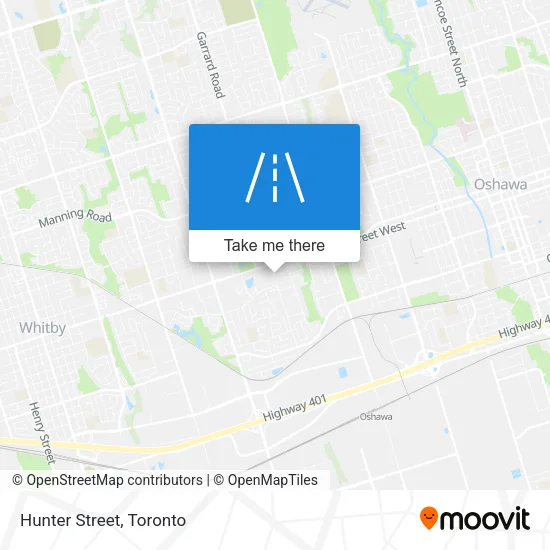 Hunter Street map