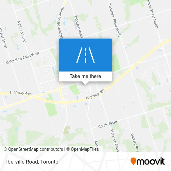 Iberville Road map