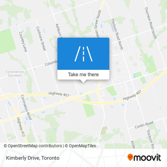 Kimberly Drive map