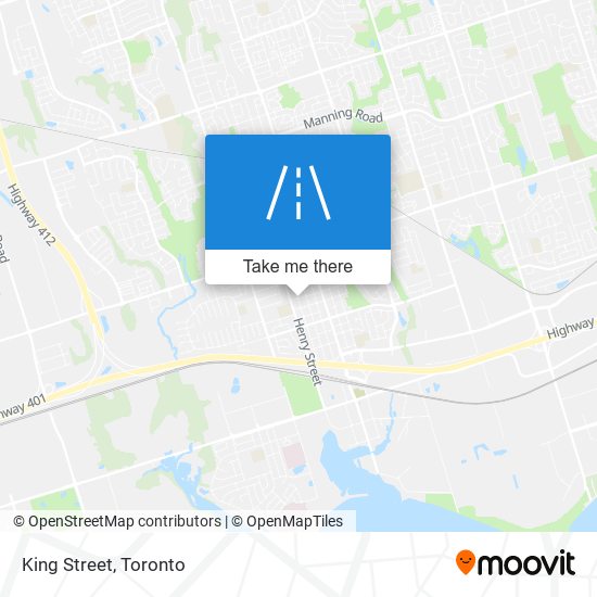 King Street map