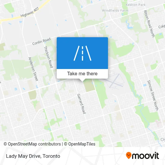 Lady May Drive map
