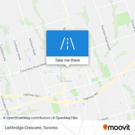 Leithridge Crescent map