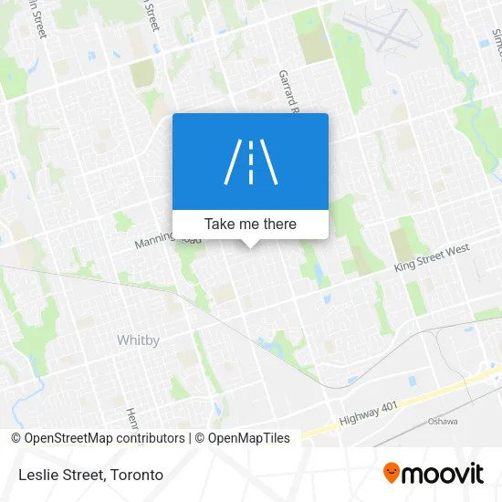 Leslie Street map