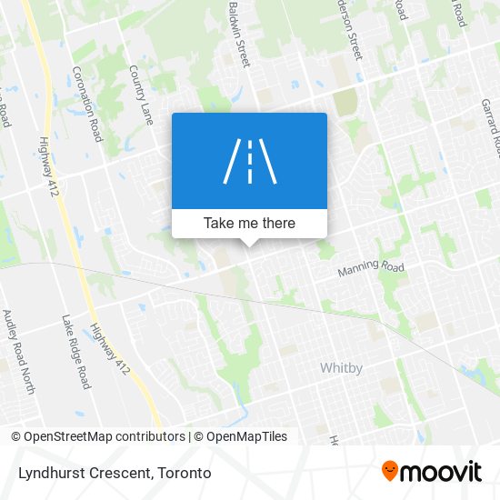 Lyndhurst Crescent map