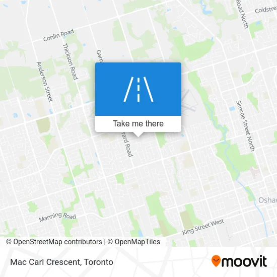 Mac Carl Crescent map
