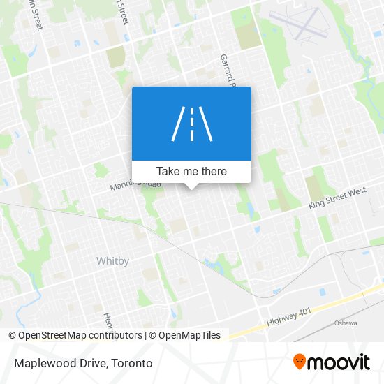 Maplewood Drive map