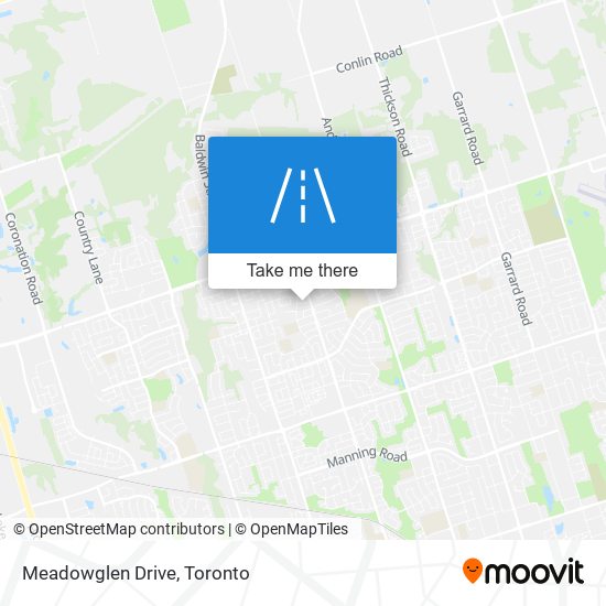 Meadowglen Drive map