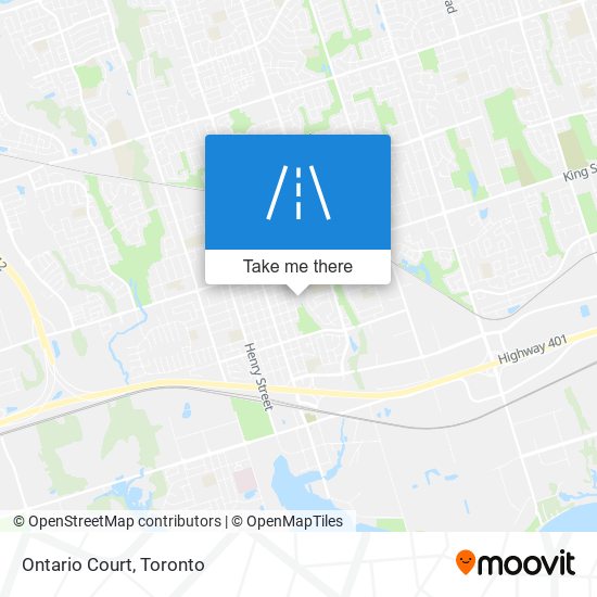 Ontario Court map