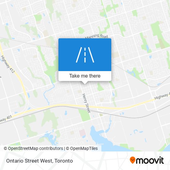 Ontario Street West map