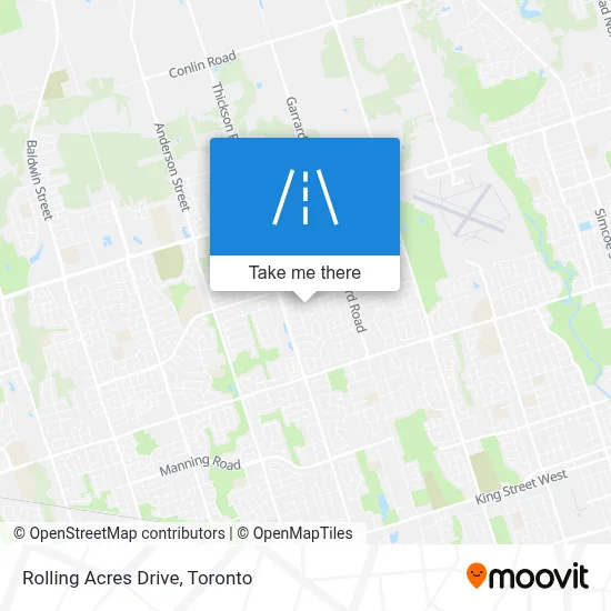 Rolling Acres Drive map