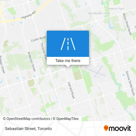 Sebastian Street map