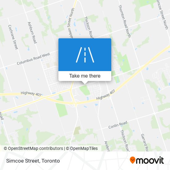 Simcoe Street map