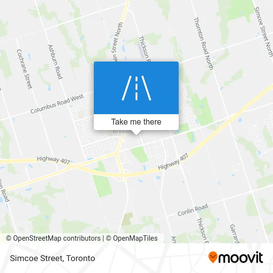 Simcoe Street map