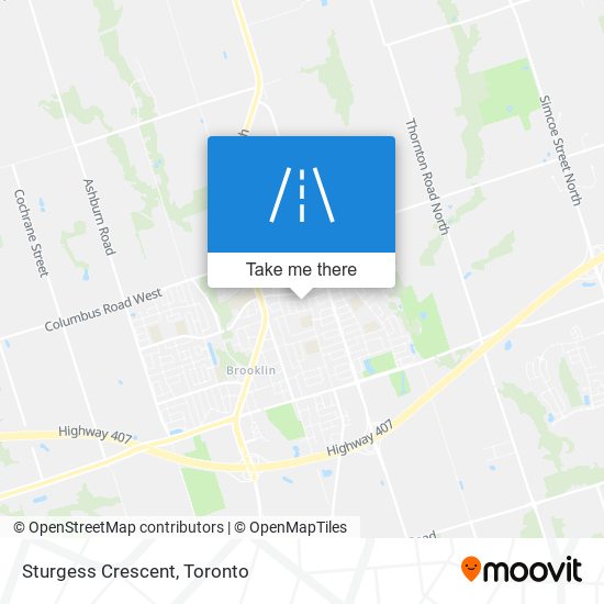 Sturgess Crescent map