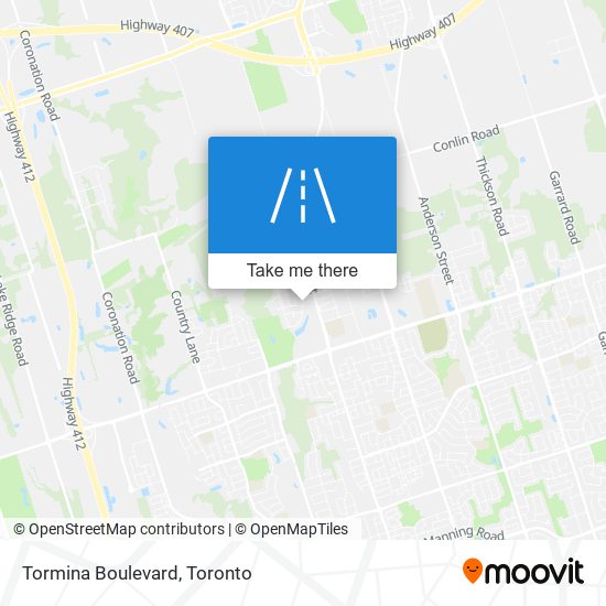 Tormina Boulevard plan