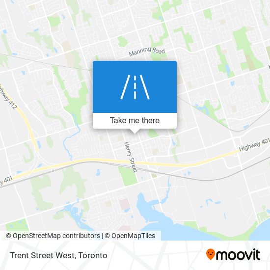 Trent Street West map