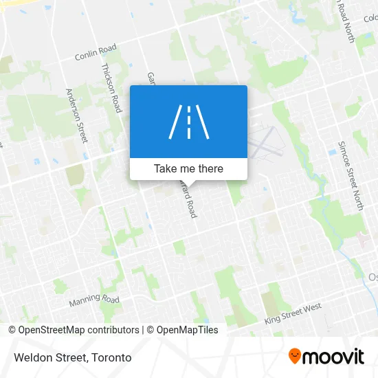 Weldon Street map