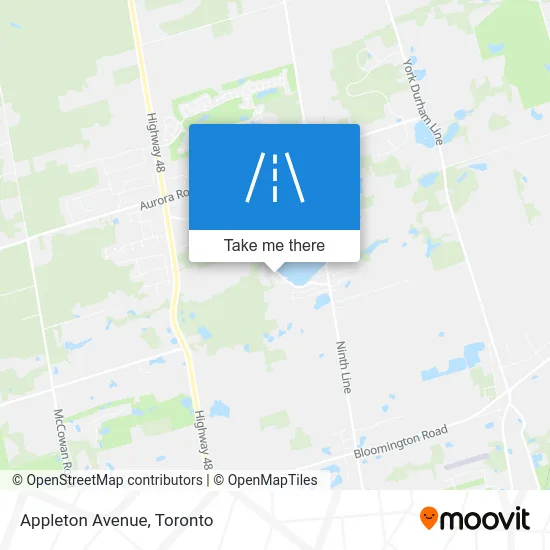 Appleton Avenue map