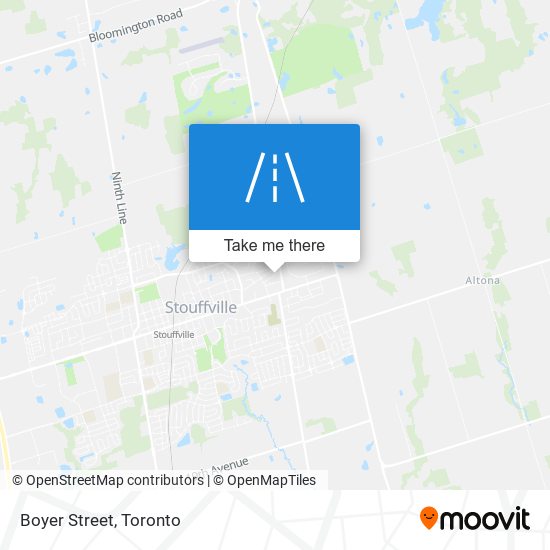 Boyer Street map