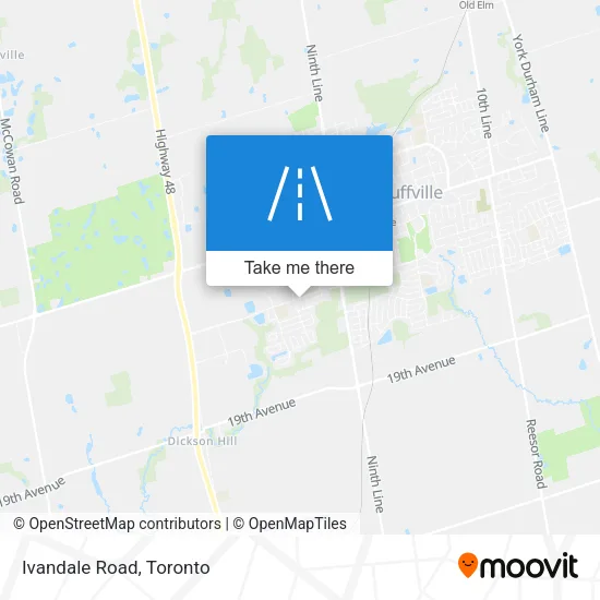 Ivandale Road map