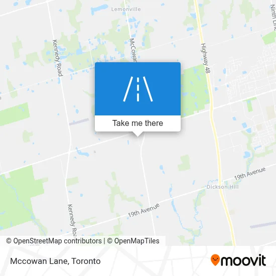 Mccowan Lane map